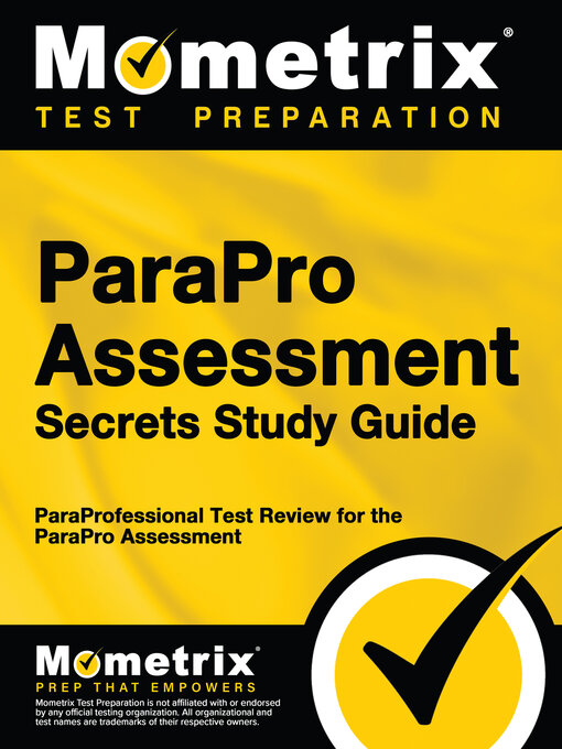 Title details for ParaPro Assessment Secrets Study Guide by ParaProfessional Exam Secrets Test Prep Team - Wait list